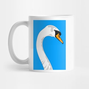 Blue Swan Portrait Mug